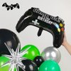 Video game Balloon garland kit 135pcs Green and Black Silver Controller balloon arch Gamer night Decorations For boy birthday gaming on party supplies