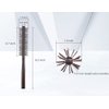Small Round Brush for Short Hair, 1.3 Inch Mini Quiff Roller circular comb with soft Nylon Bristle for Men and Women, for Styling, Lifting, Volume, Curling Thin Hair, Bangs, Beard
