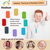 Chew Necklaces for Sensory Kids, 8 Pack Chewy Necklace Sensory Boys and Girls with Autism, ADHD, SPD, Biting, Silicone Teething Necklace Oral Chew Toys for Adults Reduce Chewing Anxiety Fidget