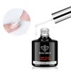 Modelones 9 in One Nail Glue Base Coat Nail Polish Set Brush On Gel Nail Glue 15ml for Rhinestone, False Nails, Base Gel, Blooming Nail Art Gel Nail Kit for Acrylic Nails U V Lamp Needed