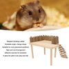 Tnfeeon Hamster with Climbing Ladder, Guinea Pig Toys Chinchilla Perch Cage Accessories Toy Wooden Play Gym Stand for Hamsters Squirrel Guinea Pig