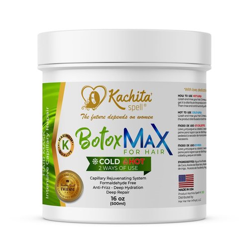 Kachita Spell Botox Hair Treatment - 16oz, Rejuvenates Dry/Damaged Hair, Reduces Frizz, Provides ...