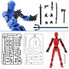 Fugacus Titan 13 Action Figure, Dummy 13 Action Figure Lucky 13 Action Figure T13 Action Figure 3D Multi-Jointed Movable, T13 Action Figure Toy (Orange Color)