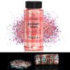 Glow in The Dark Glitter - 100g - Orange red Luminous Glitter, Cosmetic Craft Glitter for Epoxy Resin, Body, Face, Nail, Craft and Festival Party Decoration