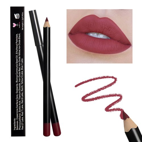 EternalClassic Red Lip Liner, Long Lasting Lip Liner Pencil, Rich Lip Makeup Colors Highly Pigmented Lip Liners, Smooth Application Lipliner Lip Pencil