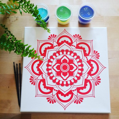 DIY Mandala paint kit meditation mandala personalized kit for Kids teen adults