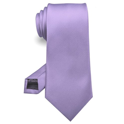 RBOCOTT Silk Lavender Purple Tie Business Wedding Formal Necktie for Men (61)