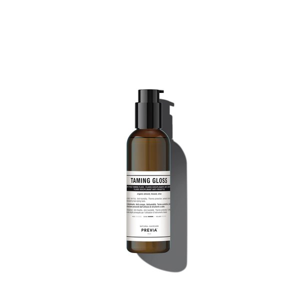 PREVIA Taming Gloss Anti-Frizz Hair Serum - Thermal Protection with Organic Almond Vegan - Moisturizing Formula for Smooth Shiny Hair – Heat Protectant Glossifying Serum for Frizzy Hair - 6.7 oz