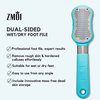 ZMOI Premium Foot File – 2-in-1 Callus Remover for Feet with Dead Skin Storage – for Dry, Cracked Heels, Hard Skin – High-Grade Stainless Steel Foot Scraper - 1 Count