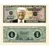 25 Donald Trump 2017 Federal Inaugural Presidential Dollar Bills Limited Edition with Bonus “Thanks a Million” Gift Card Set