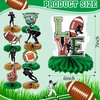 9 Pcs Football Honeycombs Centerpiece 3D Football Centerpieces for Table Football Party Decorations Centerpiece Table Decorations Party Centerpiece Table Decorations for Football Birthday Party Supply