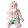 Malarkey Kids Munch Mitt Teething Mitten - The Original Mom-Invented Silicone Teether Mitten with Travel Bag – Pastel Pink