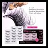 AJEAJE False Eyelashes,10 Pairs Black 3D Faux Mink Soft Natural Eyelashes,Lightweight Handmade Wispy Fluffy Cat Eye Lashes Fiber Length 11-16mm,34-35mm Lash Band Length,Suitable for All Eye Shapes