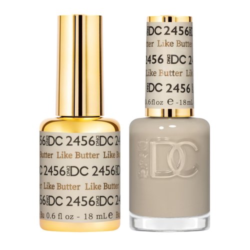 DND Gel DC Sheer Polish Set - 1 each of Gel Polish and Nail Polish, Like Butter, 0.5 Fl Oz