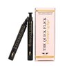 The Quick Flick Winged Eyeliner Stamp – Waterproof & Smudge Proof Vegan Cat Eye Stamp Eyeliner – 3mm Thick Winged Stamp & 8mm Petite Felt-Tip Liquid Hypoallergenic Eyeliner Pen (Intense Black-2 Pen)