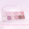 12Colors White Purple Eye Shadow Palette Makeup,Highly Pigmented Matte Shimmer Eyeshadow Palette White Purple Eye Shadows Long Lasting Waterproof Blendable Naturing-Looking,Great for Travel Gift Kit