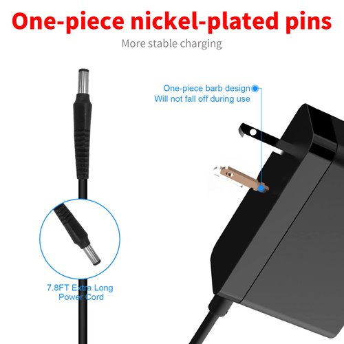 MEROM Charger for Andis Slimline Pro Lithium ion T-Blade Trimmer 32400 32475 32490 Power Cord Adapter Replacement 5V Andis Trimmer Power Adapter