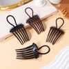 Beaupretty 4pcs Hair Side Combs Hair Comb Insert Comb French Twist Hair Combs Ponytail Accessories Fountain Headpiece Strong Hold Clips for Women
