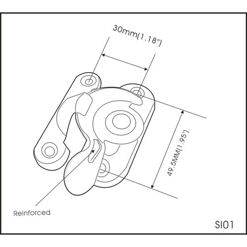QCAA Steel Window Sash Lock, CTC 2", Oil Rubbed Bronze, Made in Taiwan, 4 Pack