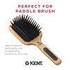 Kent PF19 Beechwood Cushion Paddle Brush - Scalp Massager and Detangler Brush - The Hair Brush for Thick Hair - Scalp Massager Hair Growth Stimulator - Hair Detangler Brush and Curly Hair Brush