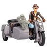 Indiana Jones Worlds of Adventure with Motorcycle and Sidecar Action Figure Set, 2.5-inch, Action Figures, Ages 4 and Up