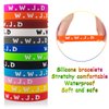 36Pcs WWJD Rubber Bracelets Colorful What Would Jesus Do Silicone Wristbands for Men Women Party Favors Christian Jesus wwjd Inspirational Bracelet Motivational Bracelet Christmas Gifts Church
