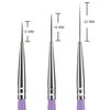 Beaute Galleria 3 Pieces Nail Art Long Striper Brush Set (12mm, 16mm, 22mm) for Thin Long Fine Line, Detailer, Striping, Color Block, One Stroke