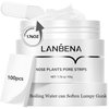 LANBENA Nose Strips for Blackheads (1.76 Oz), 100 pcs Nose Plants Pore Strips, Blackhead Remover Mask, NOTE: Place Bottle in Boiling Water for 5 min to Soften Dry/Solid Cream