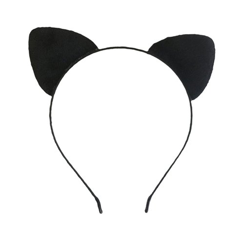 JHJEWH Cat Ear Headbands Halloween Hair Accessories for Women Halloween Cosplay Costume Accessories Cat Ear Headband for Girls Cat Woman Black Cat Ears for Adult
