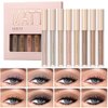 BIOKUSY 8 Pack Matte Liquid Eyeshadow Set, Brown & Taupe Matte Neutral Tones, Cream To Powder Finish, Nude Blendable Waterproof Base Eye Shadow Set for Women(Nude)