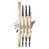 Eyebrow Pencil,3 PCS Waterproof Long-Lasting Microblading Ash Brown Brow Pencil,Natural Eyebrow Makeup Ultra Slim Defining Eyebrow Pencils