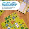 Confusing Lands | Whimsical Themed Travel Size Board Game You Can Play Anywhere | Strategic Card Placement Game | Solo Board Game | 1-2 Players, Ages 12+ | Easy to Learn and Play | Tiny Game Series