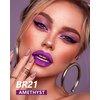 MAKI YIKA Purple Lipstick for Women Metallic Lipsticks Glitter Long Lasting Lipstick No Smudge No Transfer Liquid Lip Gloss (BR18 Amethyst)