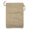 12-Pack 5.5x7.75 Natural Burlap Gift Bags w. Drawstring (Natural Brown, Medium) for Party Favors, Presents or DIY Craft by TheDisplayGuys