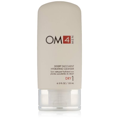 Organic Male OM4 Dry Step 1 - Desert Succulent Hydrating Cleanser, Cream based cleanser for men with dry and dehydrated skin