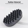 Curling Twisted Hair Brush, Comb, Two Sided Use Hair Tool Washable Rubber Styling Tool Foam Sponge Big and Small Holes for Home and Salon Use