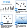 Bullet Fishing Sinkers Slip Fishing Weights, 29/83pcs Worm Weights Sliding Fishing Weights Sinkers Assorted with A Handy Box for Bass Fishing
