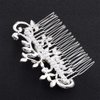 Chmier Bridal Hair Comb Crystal Hair Comb Blue Rhinestone Headpiece Marquise Side Comb Sapphire Wedding Hairpiece Prom Bridesmaid Hair Jewelry for Women and Girls