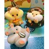 maidimiao Flocking Rich Hamster Daily Life 6PCs Cute Figures Collectible Toys Halloween Birthday Gifts