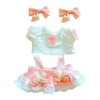 niannyyhouse 20cm Plush Doll Clothes Pink Headwear Shirt Skirt 8in Soft Stuffed Plush Toy Dress Up