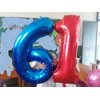 Red Number 11 Balloons,40 Inch Birthday Number Balloon Party Decorations Supplies Helium Foil Mylar Digital Balloons (Red Number 11)