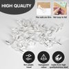 YEVEETTE 120-Pack Push Pins for Bulletin Board, Thumb Tacks with Clear Plastic Tip and Steel Tip, Portable and Durable Wall Tacks Suitable for Cork Board, Office and Daily Life