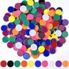 Coopay 300 Pieces 10 Colors Bingo Chips Bulk, 1 Inch Game Tokens Kids Reward, Plastic Learning Counters Disks Counting Discs, Poker Chips Bingo Markers for Math Practice (Style 2)