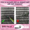 SZYZKJ Eyelash Extension 240pcs Individual Lash Cluster 12-18mm MIX D Curl Lashes Natural Lash Extension DIY Eyelash Extensions at Home Individual Lashes Cluster Wispy Eyelash Cluster