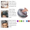 Silver Gray Hair Color Wax, Natural Hairstyle Wax 4.23 oz, Temporary Hairstyle Cream for Party, Cosplay, Halloween, Daily use, Date, Clubbing (Silver Grey)