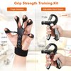 Grip Strength Trainer, Hand Grip Strengthener, Forearm Strengthener, Hand Exerciser and Finger Strengthener for Muscle Building