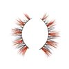 FOXSCOS Color Eyelashes,Beautiful Natural Colorful False Eyelashes,Halloween 3D Mink Lashes Color 20mm Short Style 1 pair,Cat-Eye Cosplay Makeup Lashes(fluffy Brown Black)
