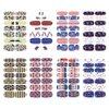 WOKOTO 16 Pcs Independence Day Nail Strips Polish Stickers Fourth of July Self Adhesive Nail Stickers Wraps for Nails Set with 1 Pc Nail File 14 Tips Per Sheet Manicure Strips