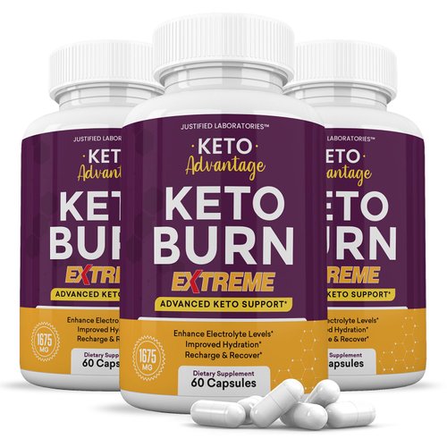 (3 Pack) Keto Advantage Keto Burn Extreme Pills 1675MG New & Improved Formula Contains Apple Cider Vinegar Extra Virgin Olive Oil Powder Green Tea Leaf 180 Capsules