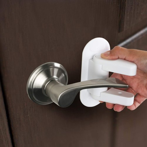 Door Lever Lock (2 Pack) Child Proof Doors & Handles, Adhesives - Child Safety by Tuut